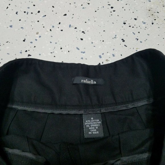 Rafaella Women's Skirt ~ Sz 6 ~ Black ~ Above Knee - Picture 2 of 3